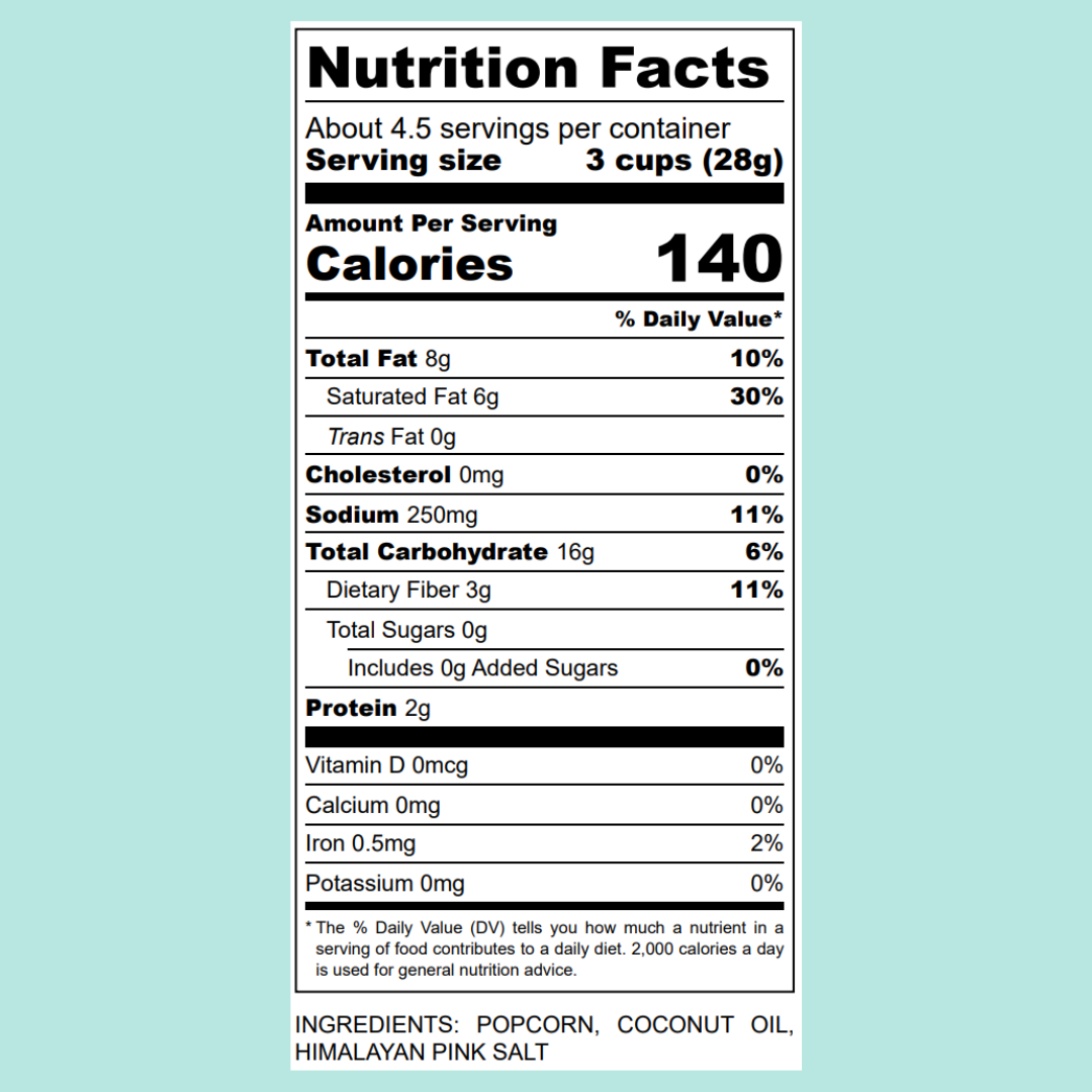 FitPop Himalayan Pink Salt Popcorn, 4.4 oz bags