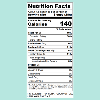 FitPop Himalayan Pink Salt Popcorn, 4.4 oz bags