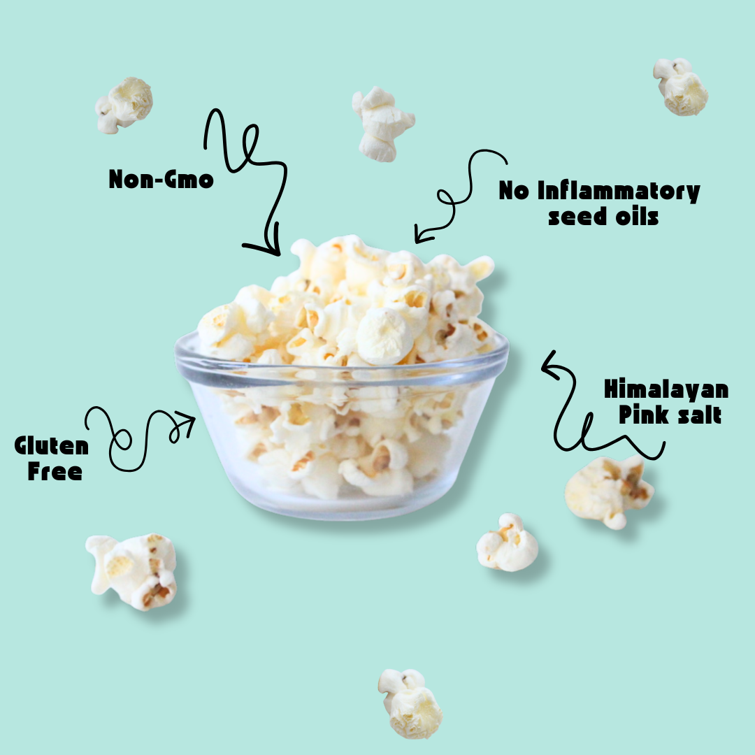 FitPop Himalayan Pink Salt Popcorn, 4.4 oz bags