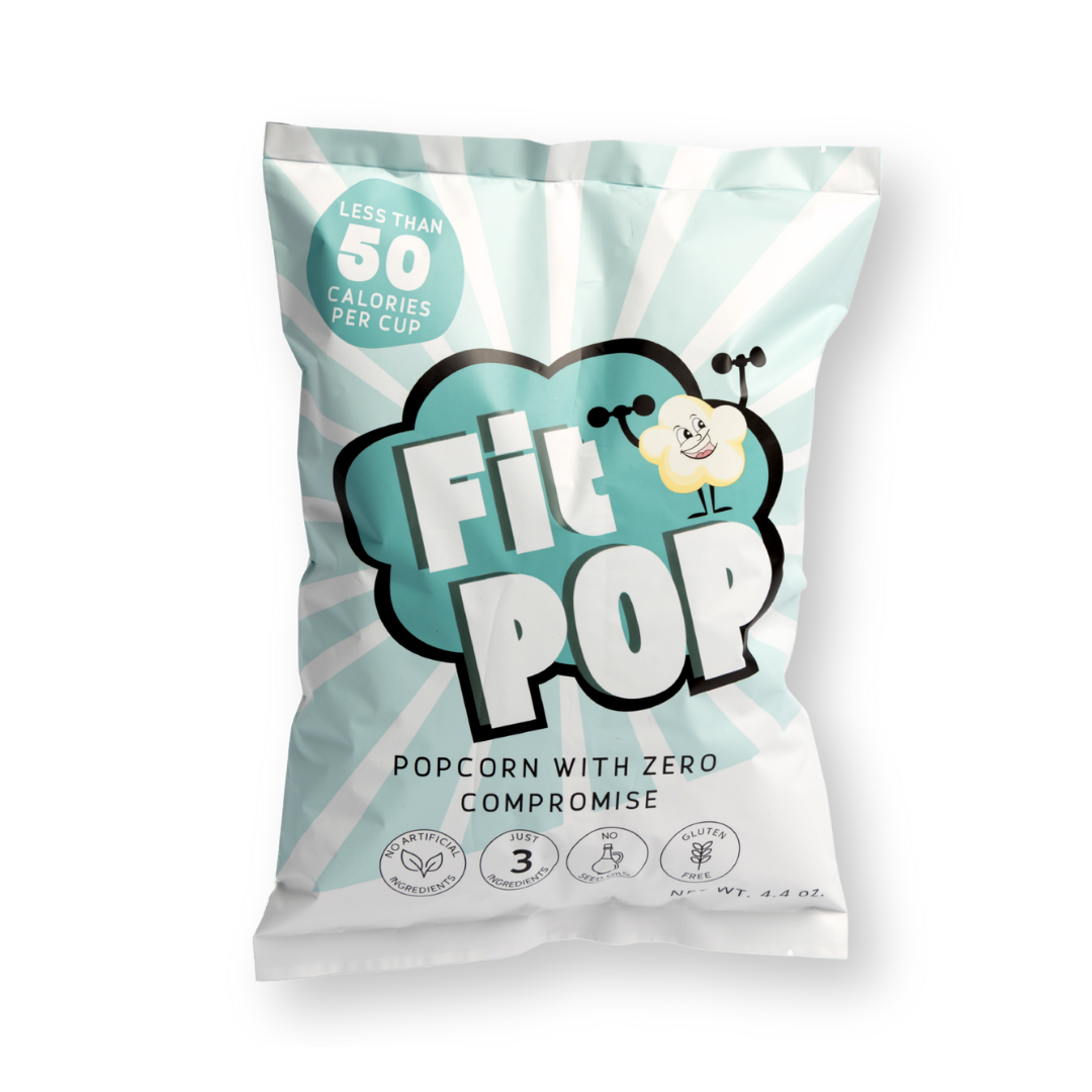 FitPop Himalayan Pink Salt Popcorn, 4.4 oz bags