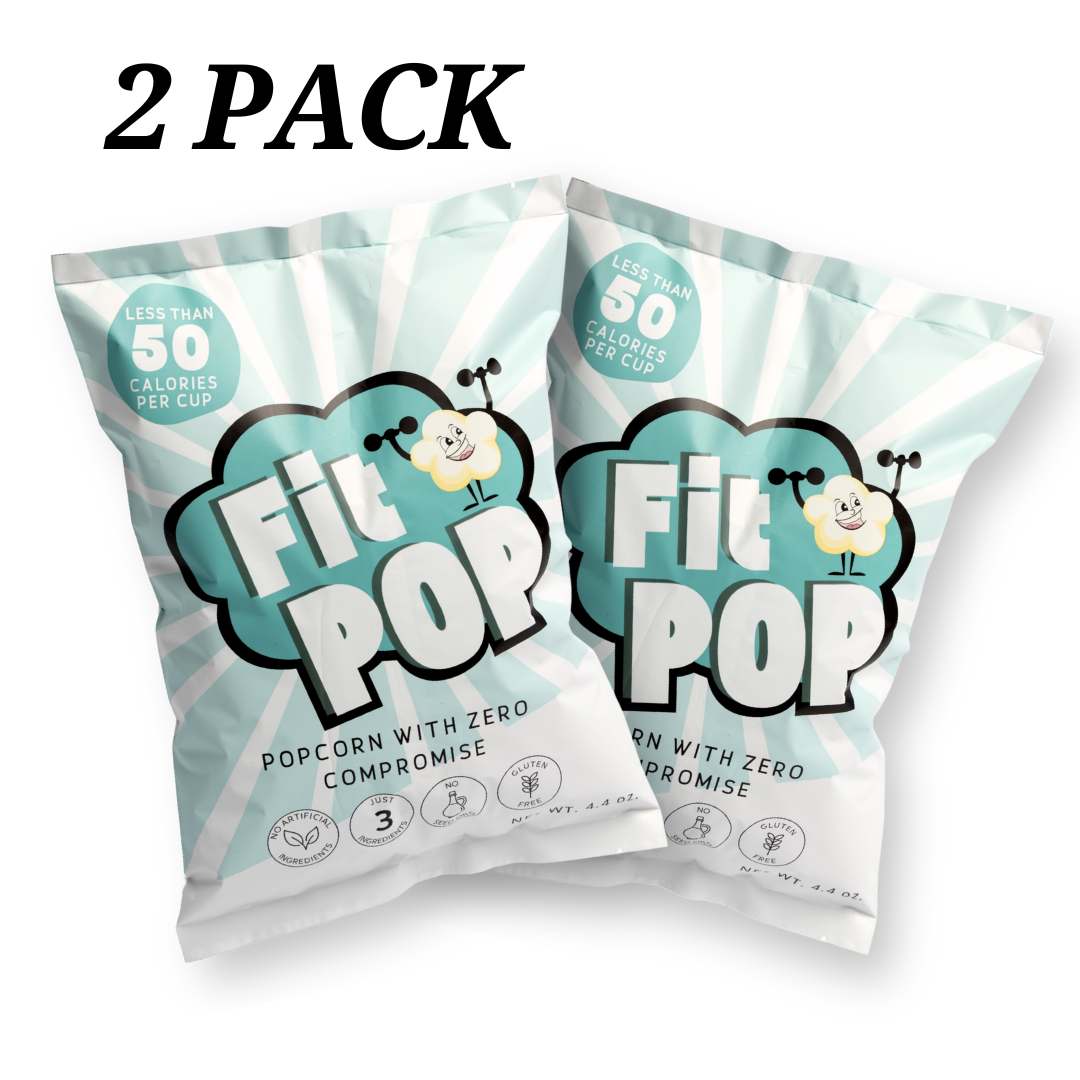 FitPop Himalayan Pink Salt Popcorn, 4.4 oz bags