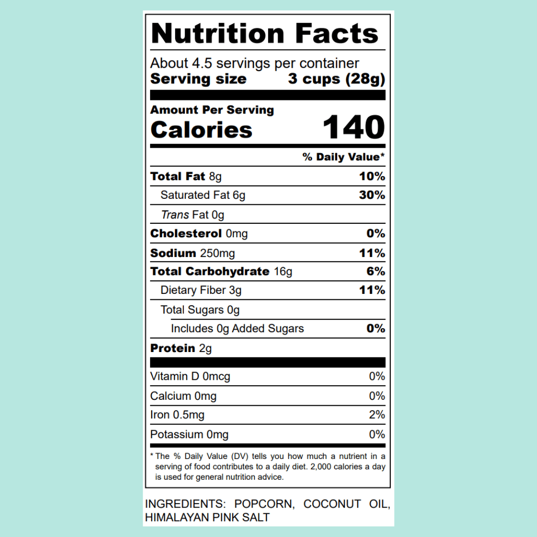 FitPop Himalayan Pink Salt Popcorn, 4.4 oz bags - FitPop