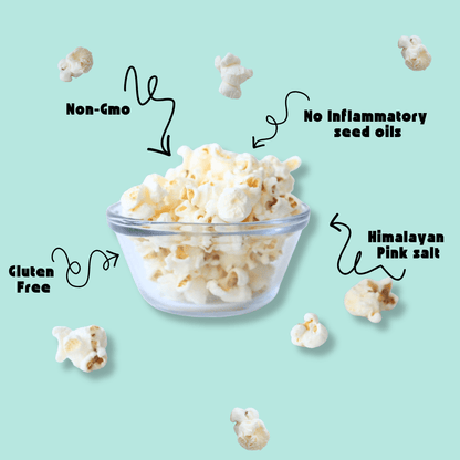 FitPop Himalayan Pink Salt Popcorn, 4.4 oz bags - FitPop