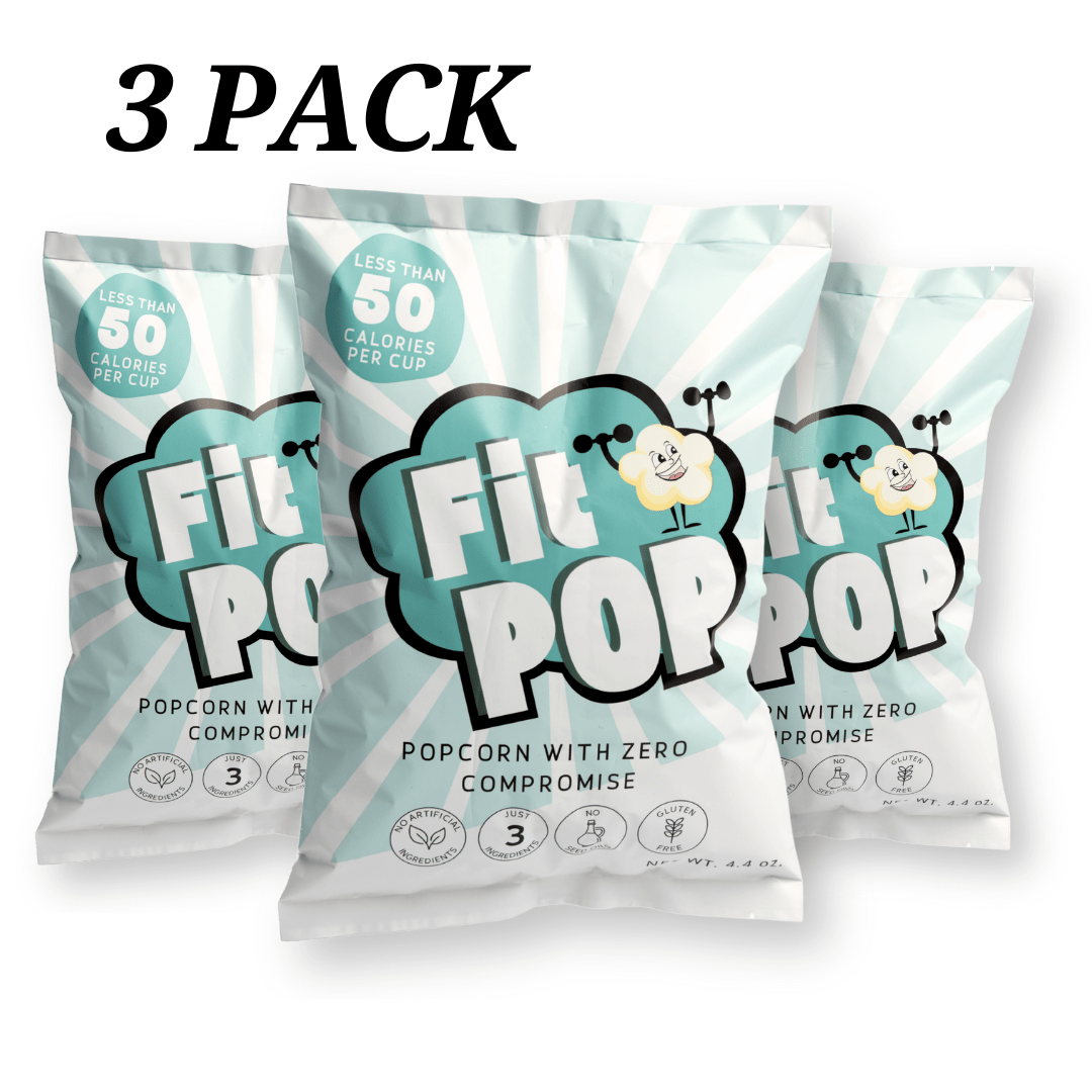 FitPop Himalayan Pink Salt Popcorn, 4.4 oz bags - FitPop