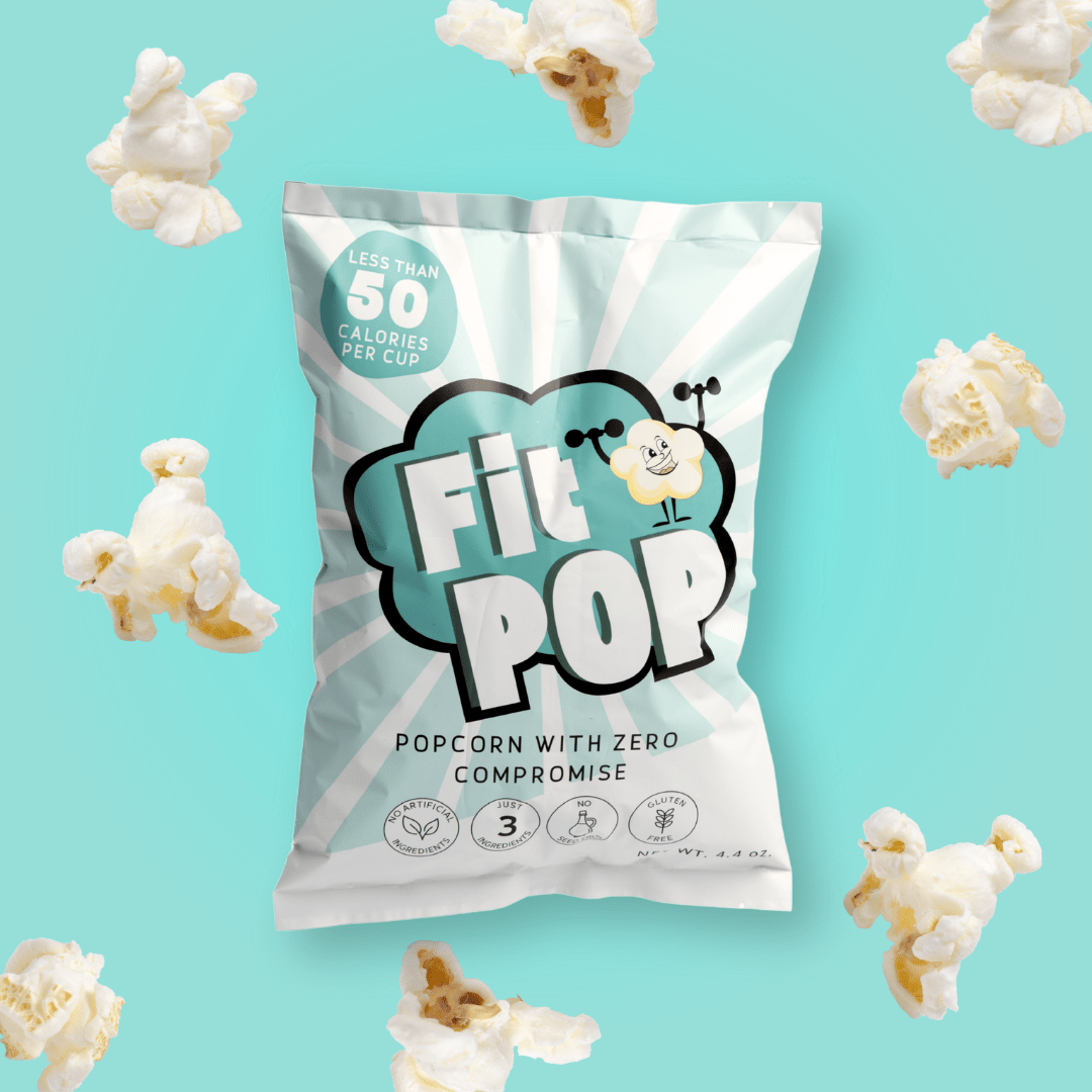 FitPop Himalayan Pink Salt Popcorn, 4.4 oz bags - FitPop